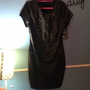 Forever 21 leather dress